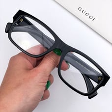 Gucci GG1141O 001 BRAND NEW Eyeglasses Shiny Black Square Man