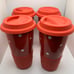 Temp tations Temptations Tara Red Polka Dot Travel Tumbler Coffee Mugs Lid 16 oz