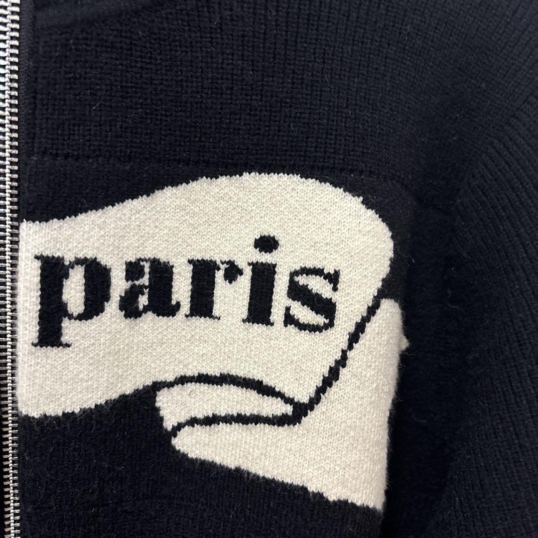 épine (epine) Paris ribbon zip knit, black