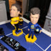 Dale Earnhardt medal car and train set with Dale E, Steve P bobble heads