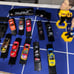 Dale Earnhardt medal car and train set with Dale E, Steve P bobble heads