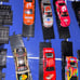 Dale Earnhardt medal car and train set with Dale E, Steve P bobble heads