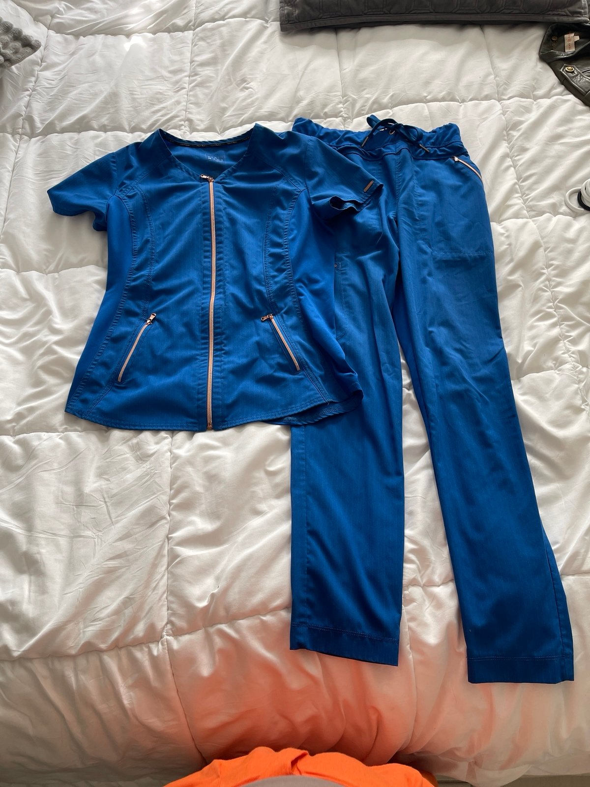 Cherokee Royal Blue Scrub set-XS