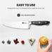 Kitchen Knife Set, 19 Piece Knife Set with Block, Built-in Sharpener,