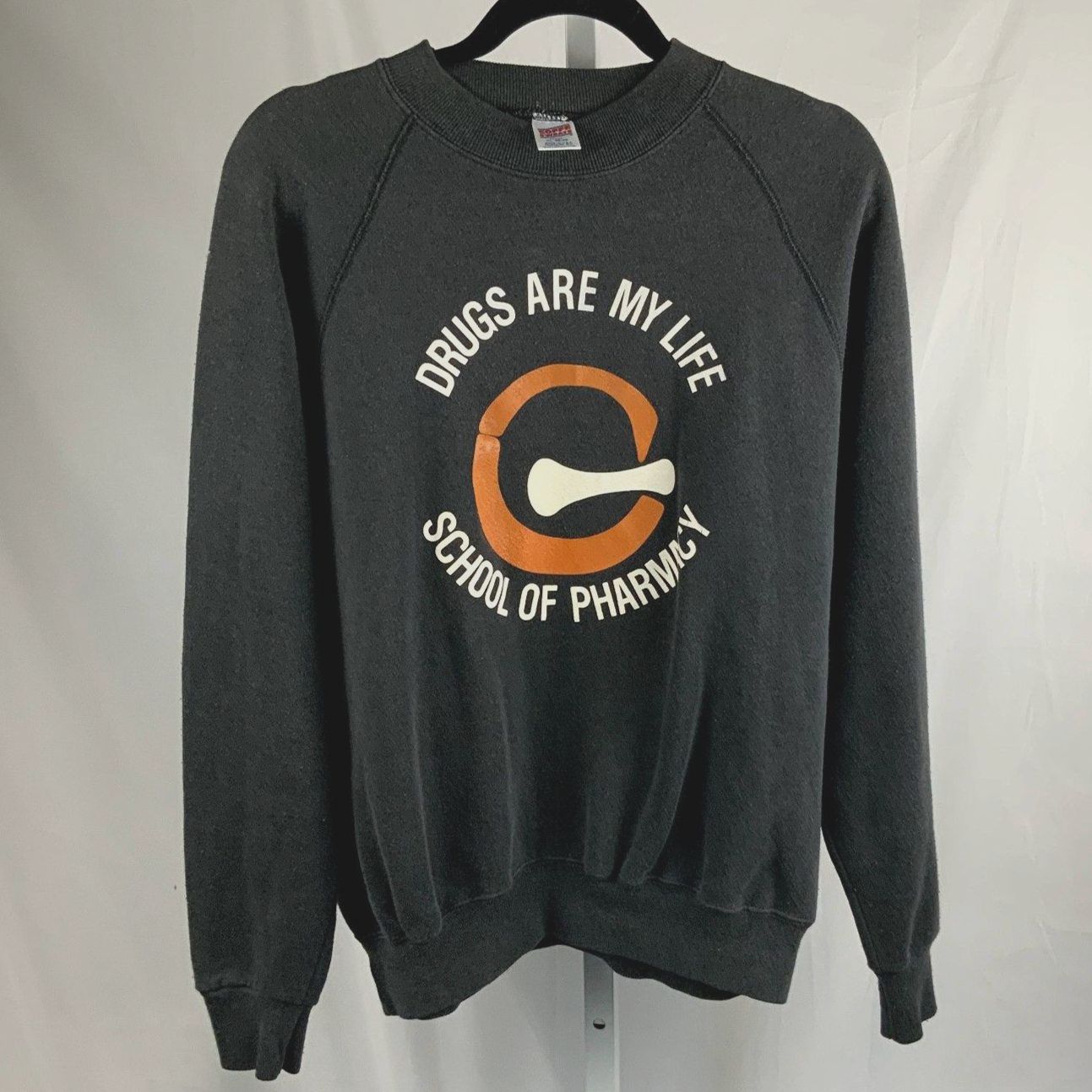 Vintage 80's Drugs Are My Life, School Of Pharmacy Soffe Sweats Size XL