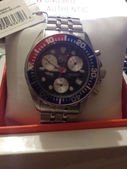 Movado ESQ 750-ME-SS-ROU-BLU-SS Watch