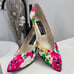 Vintage Stuart Weitzman for Mr. Seymour Floral Watercolor Heels