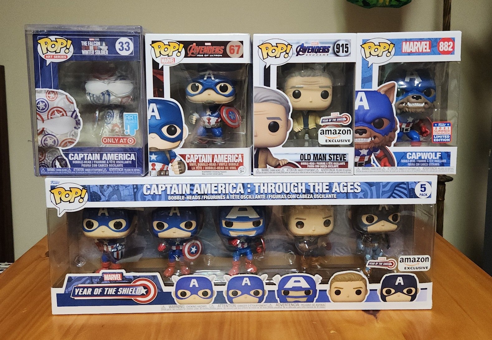 Captain America Funko Pop Lot