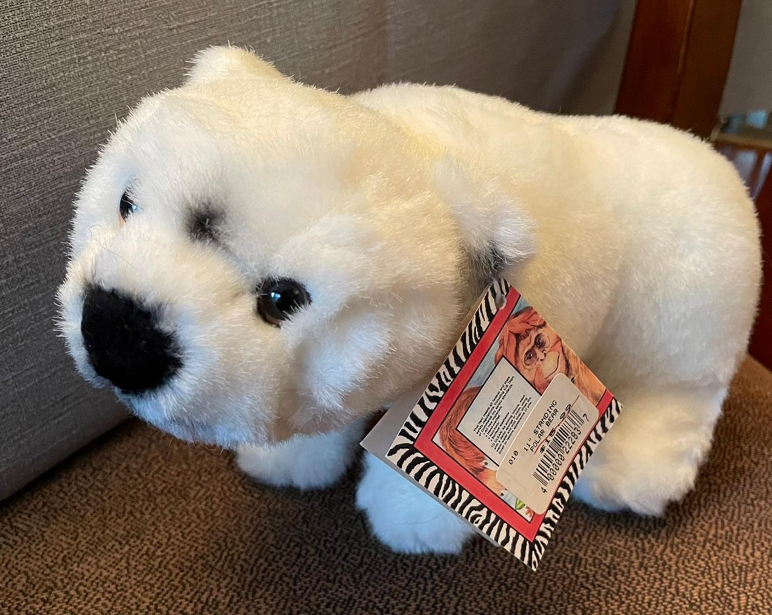 Vintage 1966 K&M standing polar Bear 11"