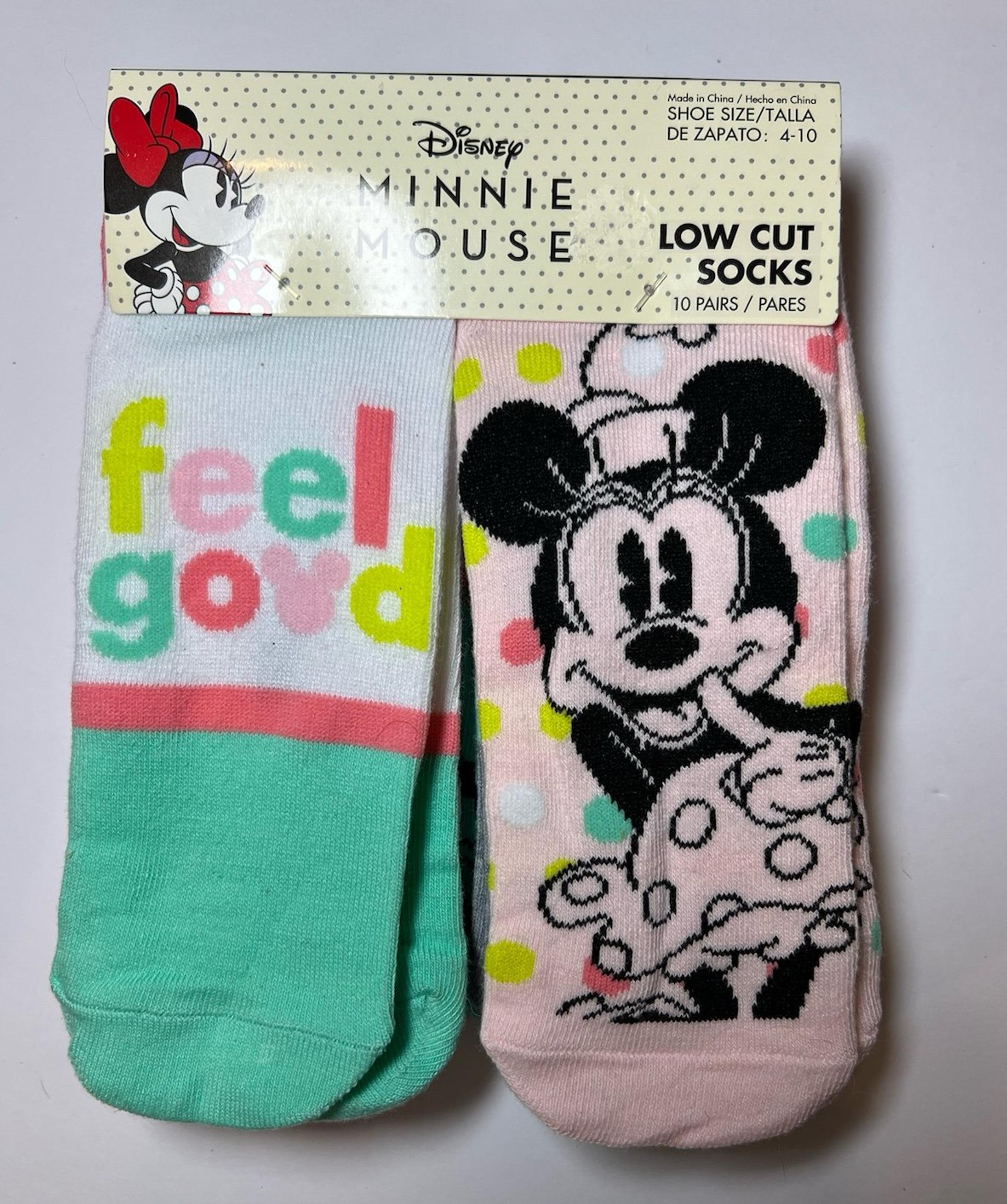 Minnie Mouse low cut socks 10 pk :)