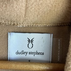 Dudley Stephens Fleece Sweater size S Park Slope Vello Turtleneck Preppy Beige