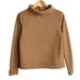 Dudley Stephens Fleece Sweater size S Park Slope Vello Turtleneck Preppy Beige