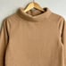Dudley Stephens Fleece Sweater size S Park Slope Vello Turtleneck Preppy Beige