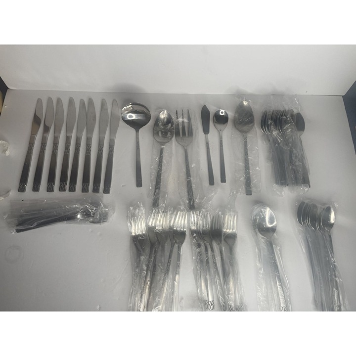 70 Piece Service -for-8 Kimco Stainless Flatware Set