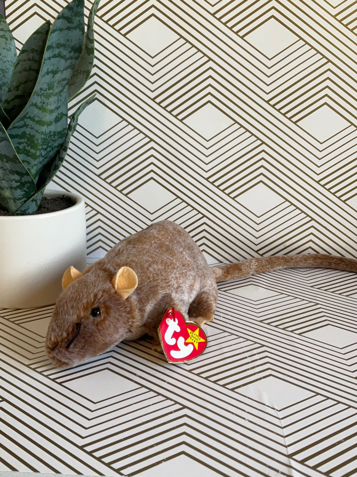 Ty Beanie Babies Tiptoe The Mouse 1999