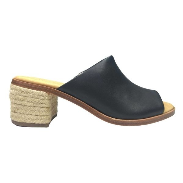 Soludos Black Leather Capri Mule Shoes - Size 8