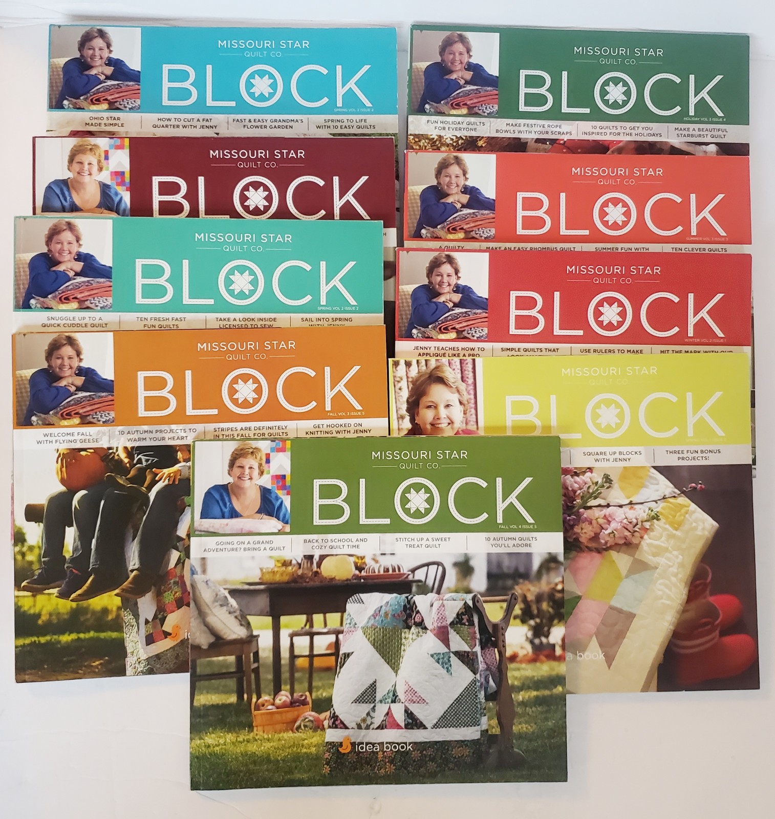 Missouri Star Quilt Co Block Magazine Lot 9 Issues inc Holiday Issues Patterns