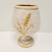 VTG MCM Ceramic Gold Floral Wheat Grass Goblet Cup Fratelli Fanciullacci ITALY