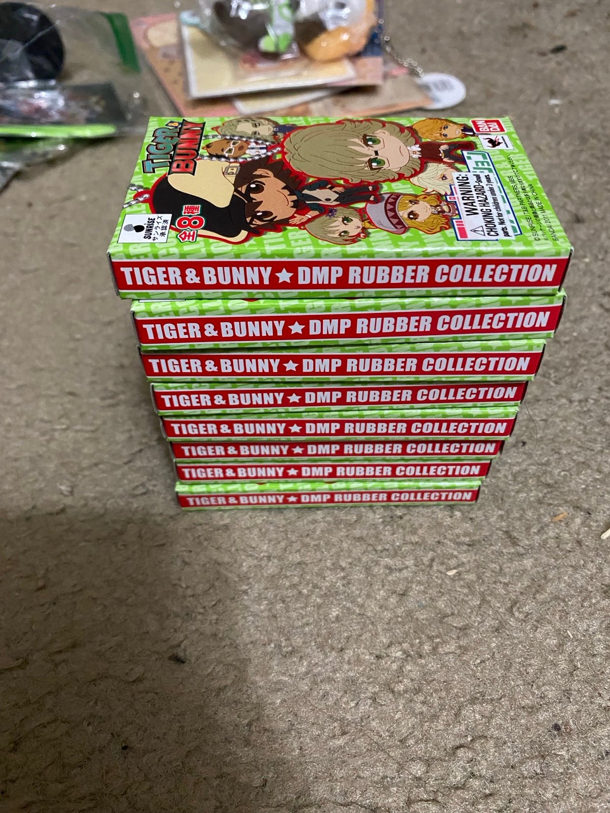 Tiger & Bunny Rubber Charms Complete Set of 8