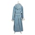 LL Bean Women's Wicked Plush Robe Dusty Blue Size X Large Hooded Pockets