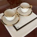 Lenox Hancock “Presidential Collection”, two (2) Demitasse cup and saucer sets