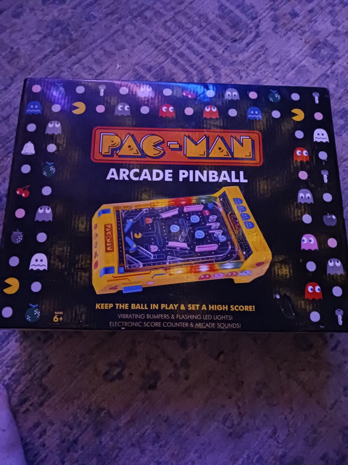 Ambassador Games: Pac-Man Arcade Pinball - Light & Sound Tabletop Game,