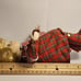 Vintage Schmid 1984 Porcelain Doll Shelf Sitting Music Box Poseable Arms Motion
