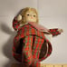 Vintage Schmid 1984 Porcelain Doll Shelf Sitting Music Box Poseable Arms Motion
