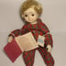 Vintage Schmid 1984 Porcelain Doll Shelf Sitting Music Box Poseable Arms Motion