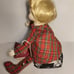 Vintage Schmid 1984 Porcelain Doll Shelf Sitting Music Box Poseable Arms Motion