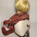 Vintage Schmid 1984 Porcelain Doll Shelf Sitting Music Box Poseable Arms Motion