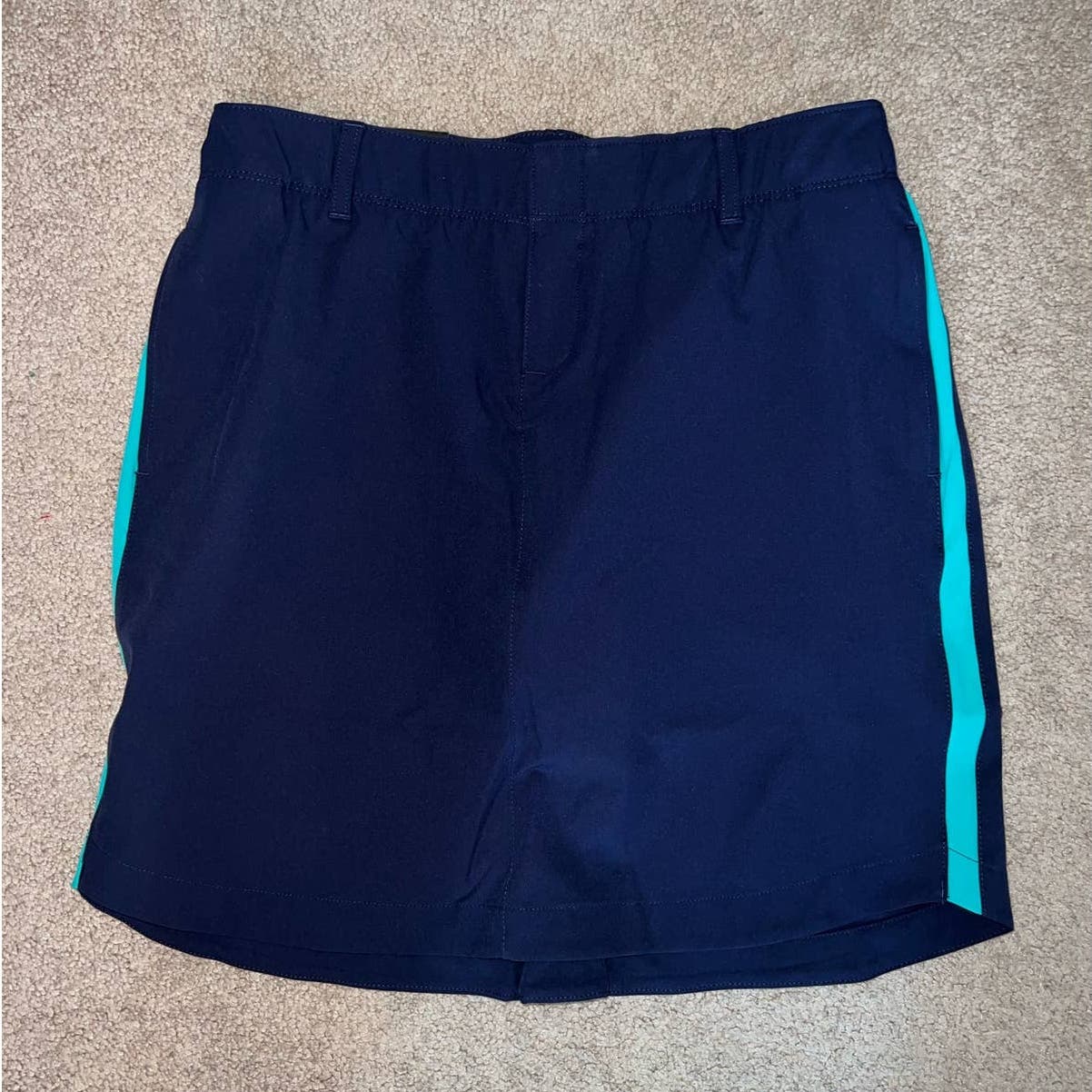 New UA womens Links Woven Skort Navy size 2