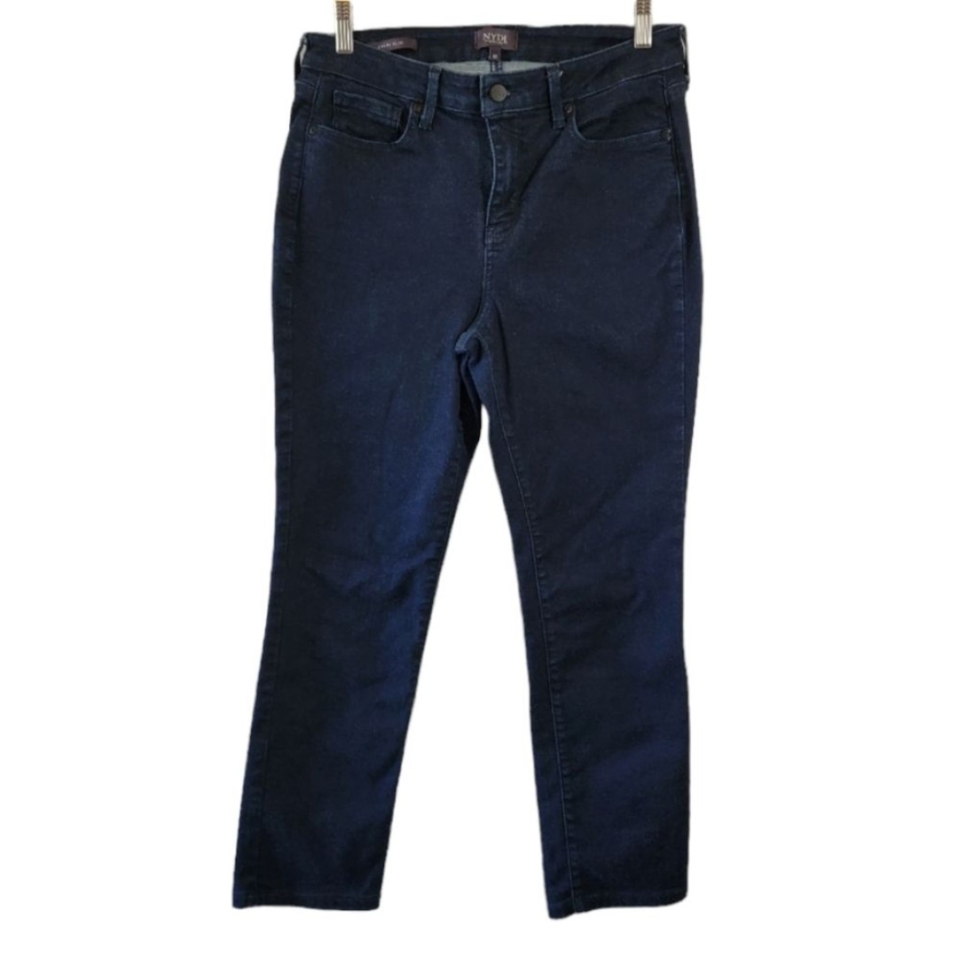 NYDJ SHERI SLIM Jeans Womens Sz 10 Med Wash High Rise Skinny Stretch Lift & Tuck