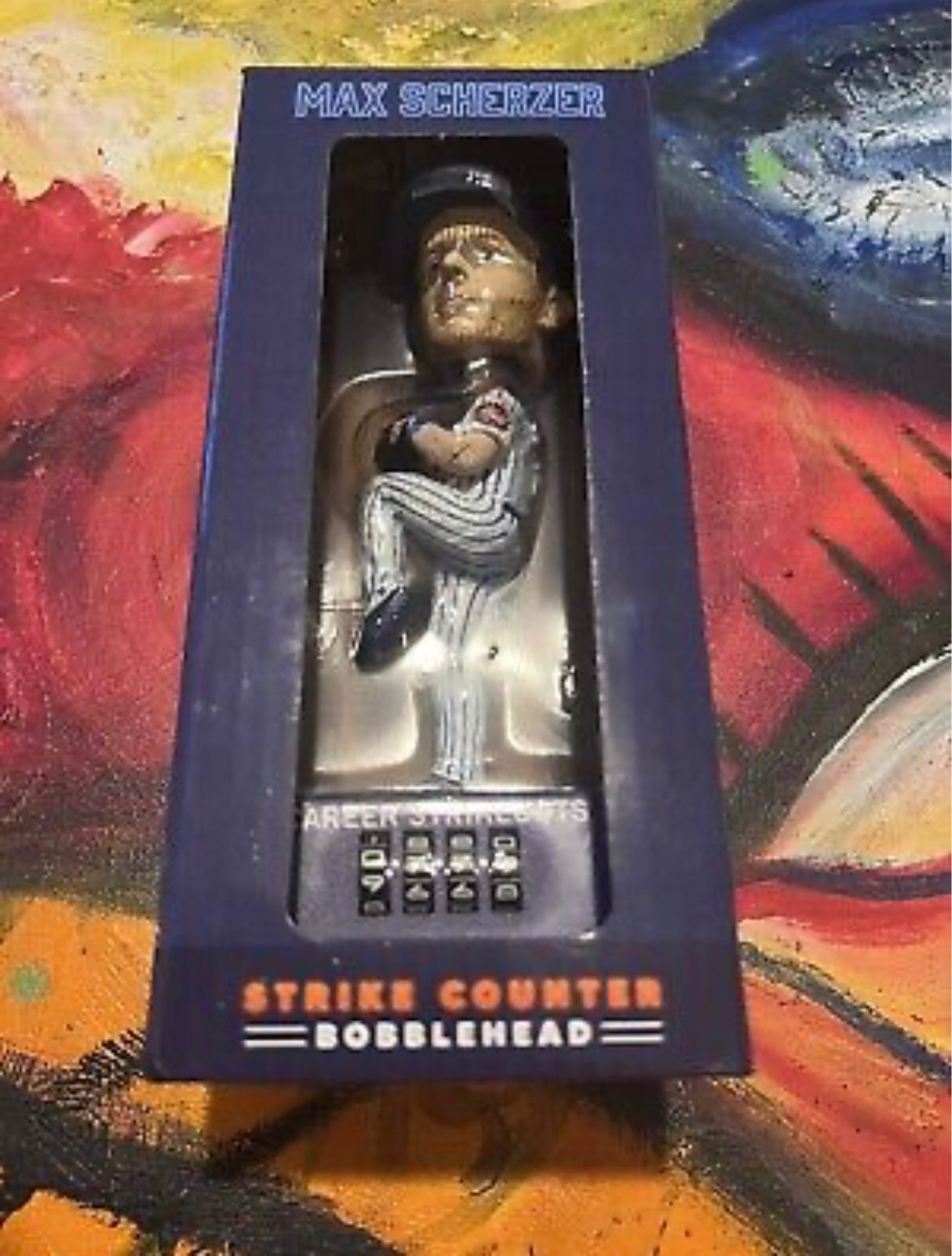 New York Mets Max Scherzer Strikeout Counter Bobblehead