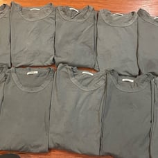 BUCK MASON LOT OF 10 GRAY SHIRTS SIZE LARGE