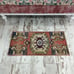pink blue rug, oushak runner rug, boho rug, bath mat runner, natural rug, antiqu