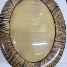 Vintage bubble glass picture frame
