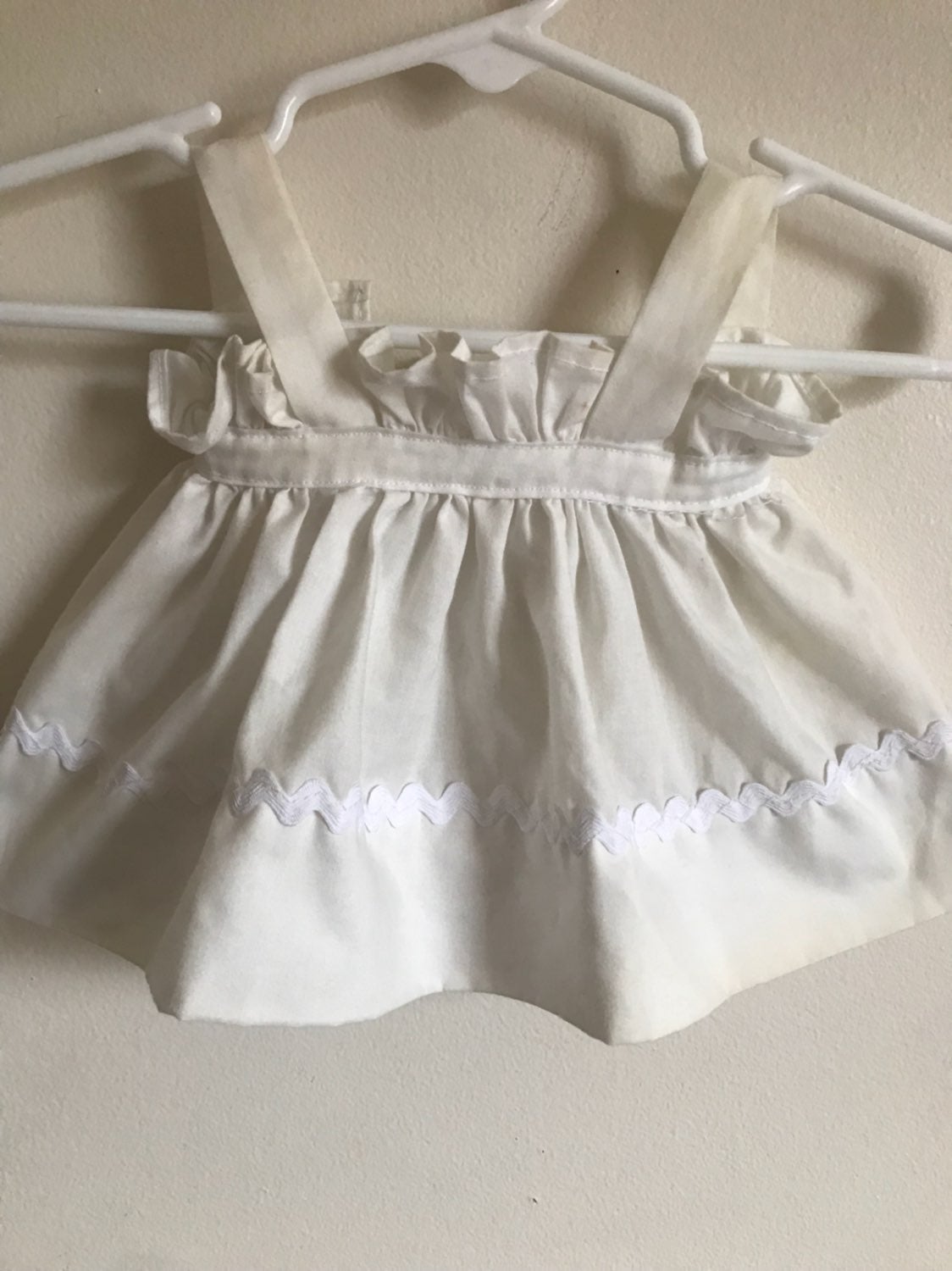 Rare Vintage 1960's Pinafore Apron Dress