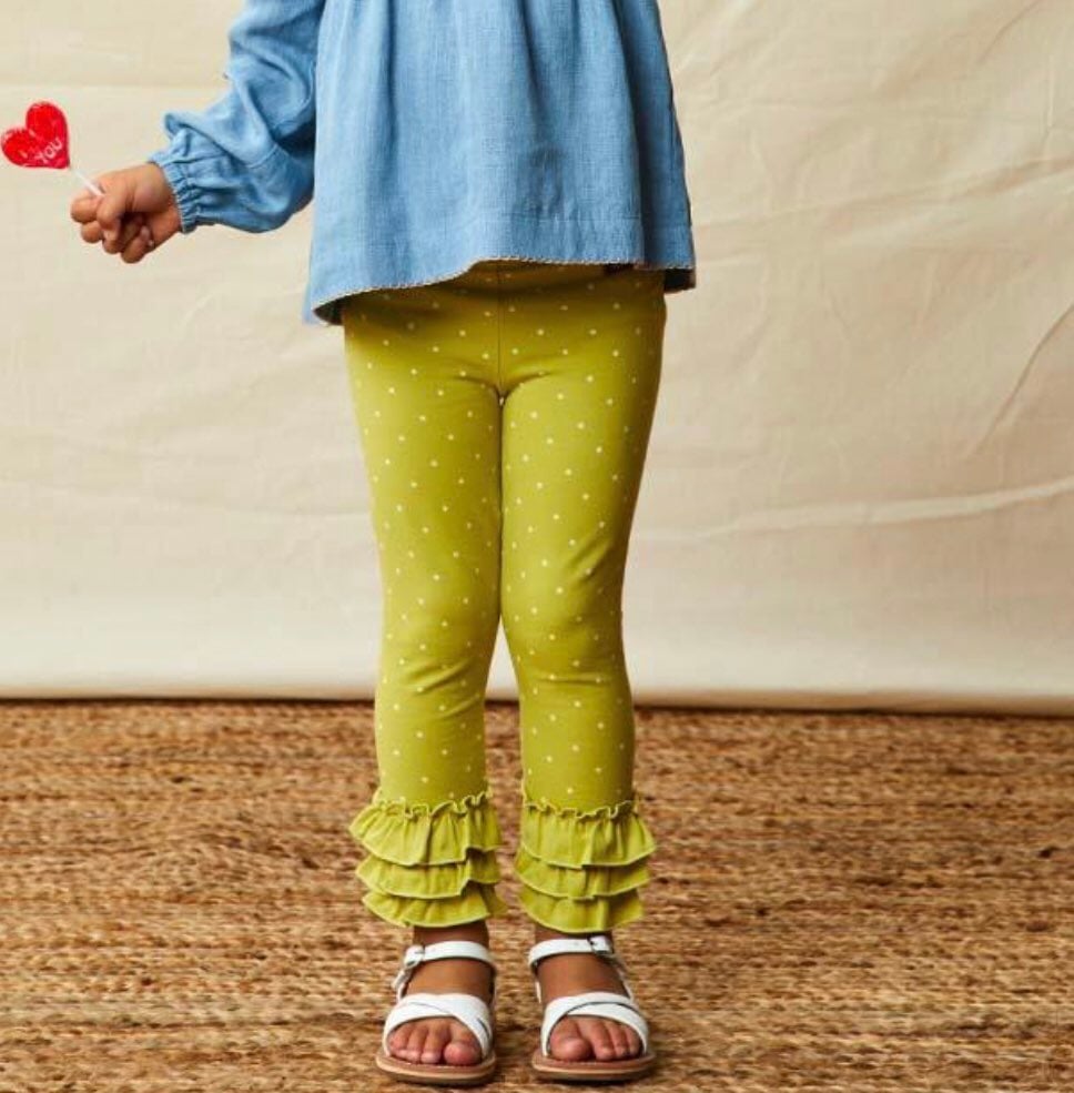 Size 6 NWT Matilda Jane On Point Dot-Print Leggings