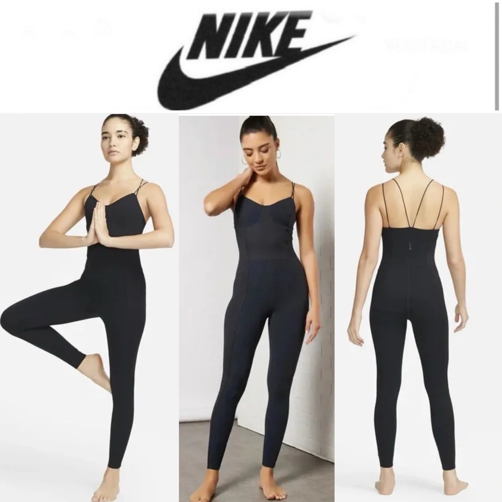NIKE Yoga Luxe Dri-FIT Women's 7/8 Jumpsuit One Piece sz S 110