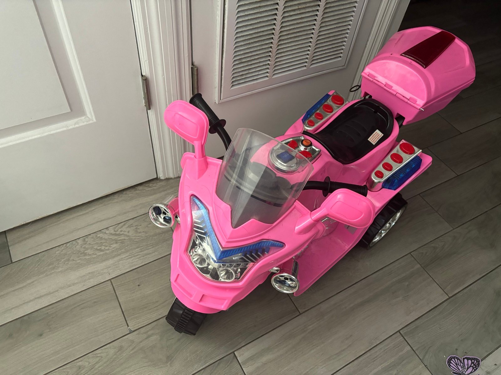 Little girl motorcycle