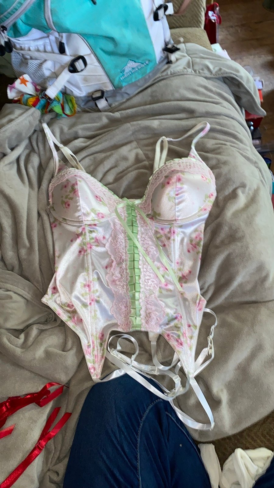 Y2K DELICATES CORSET MED FLORAL