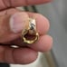 14kt real gold tricolor hoop earring