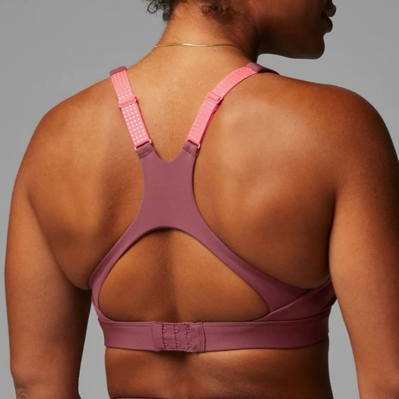 FABLETICS Mauve Coral Full-Sprint High Impact Reflective Gym Sports Bra Size 3X
