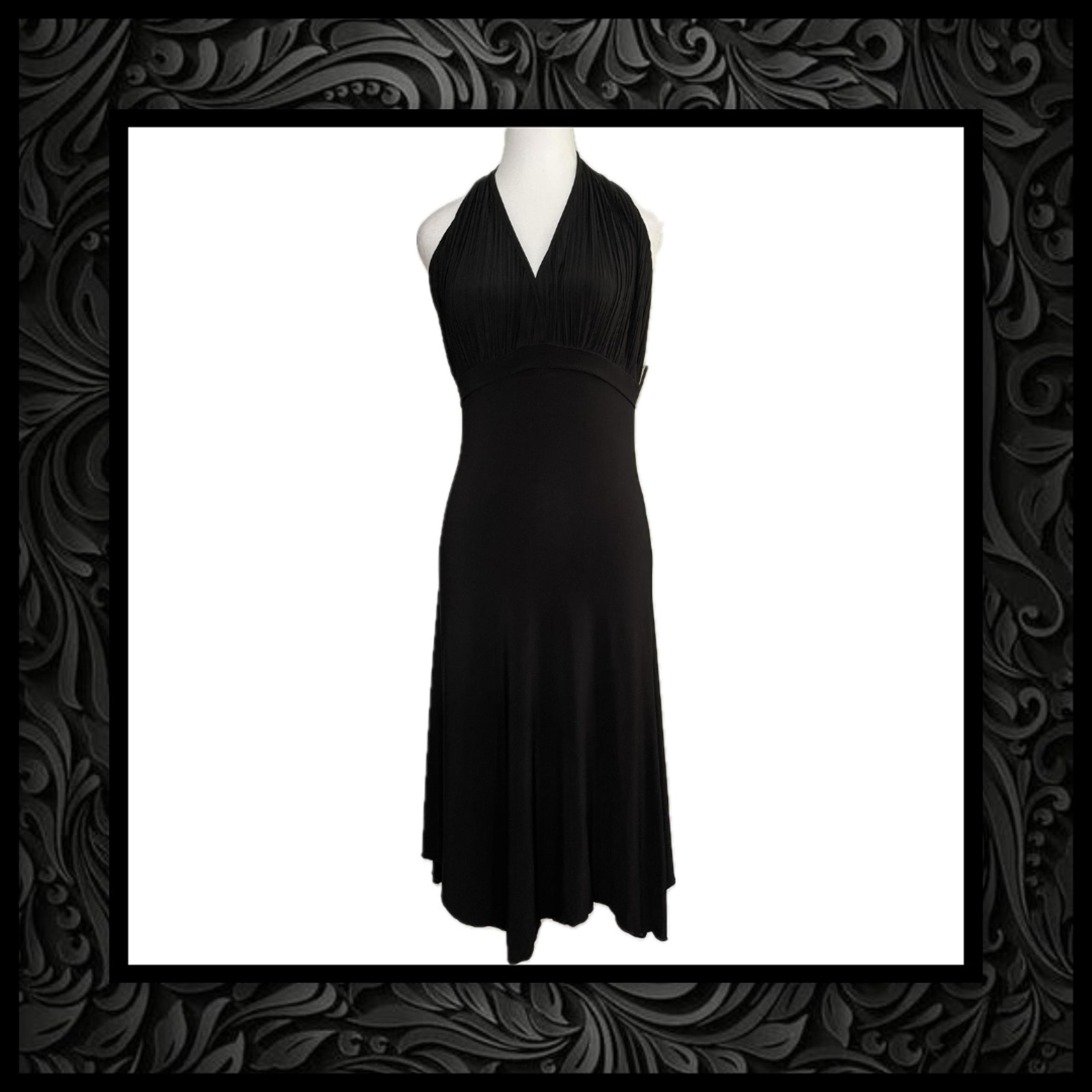 Neon by BULOX USA Black Halter Dress, size Large
