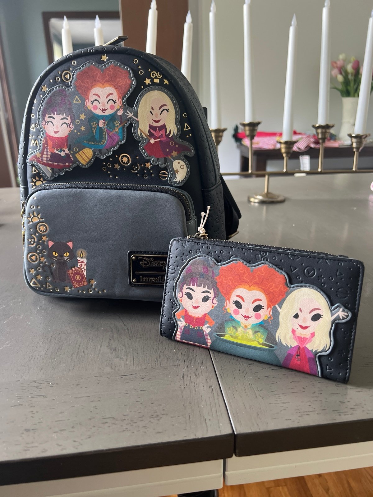 Loungefly hocus pocus backpack and wallet