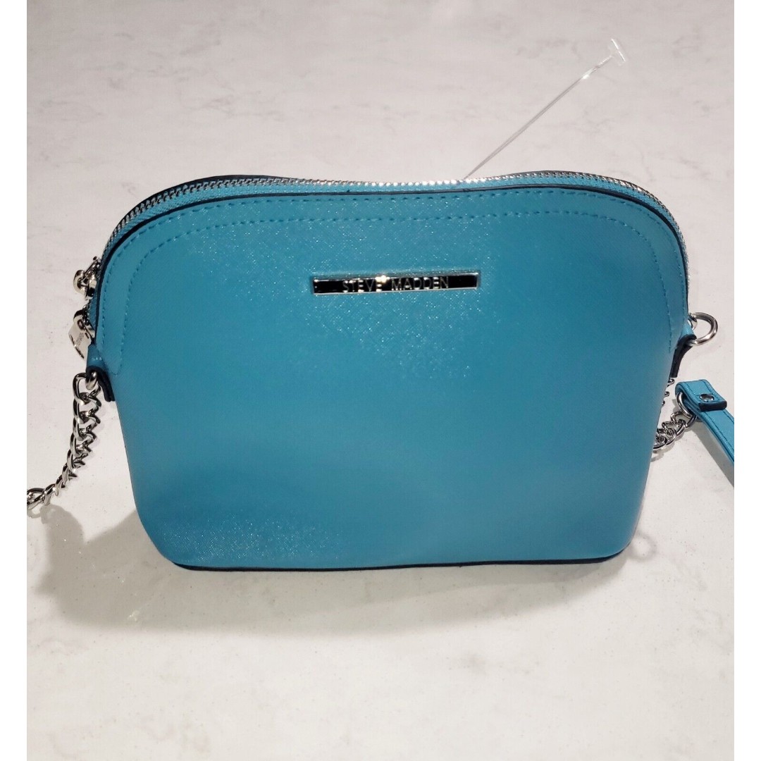 Steve Madden Crossbody Purse Handbag Aqua Blue Color NWoT