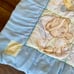 Vintage Springmaid Teddy Bear Alphabet Baby 30” X 36” Blanket Quilt Comforter