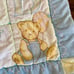 Vintage Springmaid Teddy Bear Alphabet Baby 30” X 36” Blanket Quilt Comforter