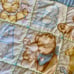 Vintage Springmaid Teddy Bear Alphabet Baby 30” X 36” Blanket Quilt Comforter